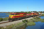 819 & 817 pass St Augustine whilst working FEC101 from Jacksonville to Miami, 26 Nov 2018