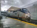 California Zephyr am 13.9.2017 in Reno, Nevada beim Personalwechsel zur Fahrt nach Chicago
Bei meiner ersten Fahrt 1999 war der Bahnhof noch oberirdisch.