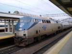 Amtrak Diesellok Zugnummer 93 im Bahnhof New Haven, Connecticut am 27.05.2008