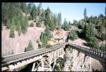 Die Y-Brcke im Zuge des Feather River Canyons hier einmal von der anderen Seite. September 98