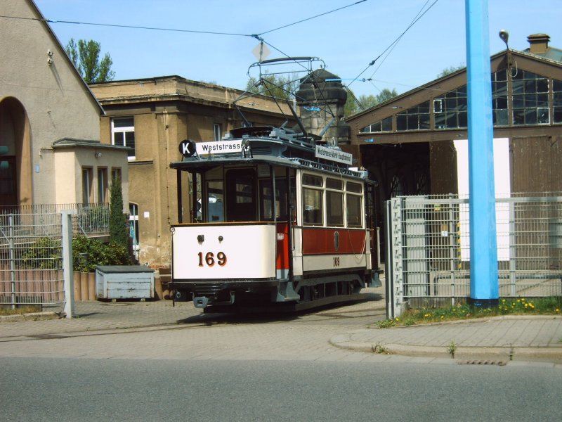 TW 169 im Straenbahnmuseum Chemnitz