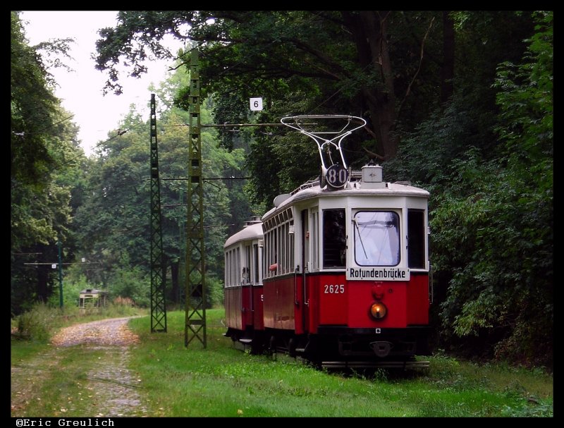 TW 2625+Beiwagen in Wehmingen im Straenbahnmuseum