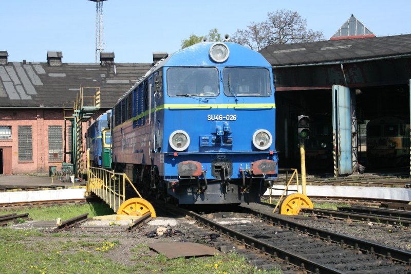 Vom Streckendienst ist die SU46-026 in Wegliniec eingetroffen,24.04.09