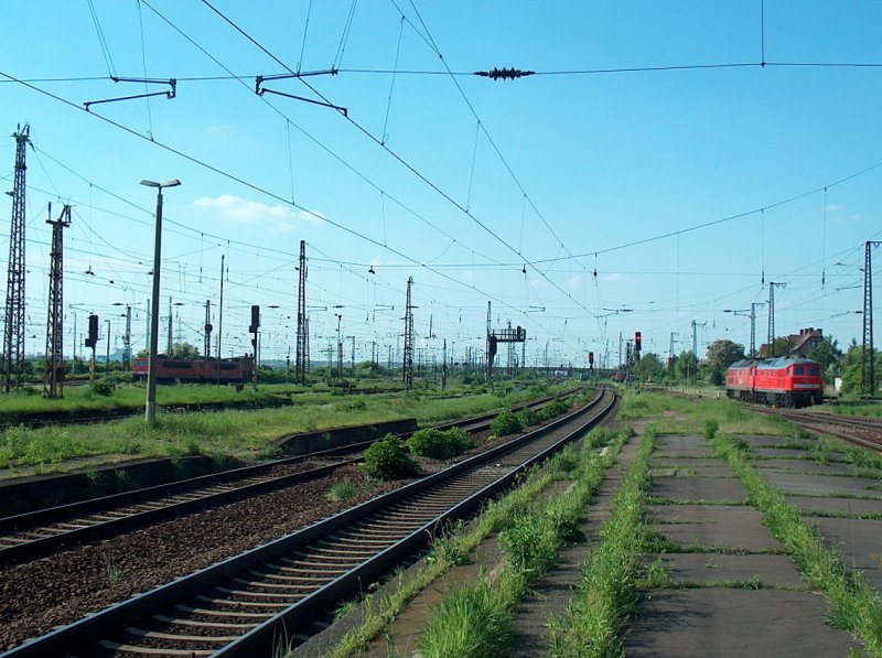 Westliches Gleisvorfeld in Grokorbetha; 14.05.2008